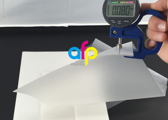 80 माइक्रोन पाउच टुकड़े टुकड़े में फिल्म कस्टम मोटाई / आकार आदर्श फोटो प्रोटेक्ट फिल्म