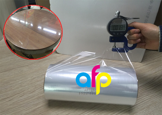 पैकेजिंग 3 इंच पेपर कोर के लिए केंद्र मुड़ा POF हीट सिकोड़ें फिल्म एकल घाव