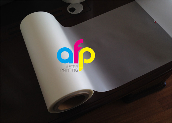 20 - 250 माइक Laminating फिल्म रोल, कस्टम आकार पीईटी ग्लोस टुकड़े टुकड़े में फिल्म